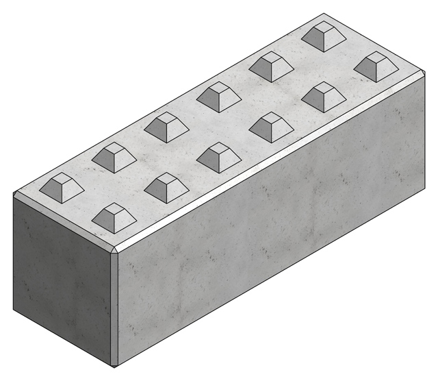 Mono blok - blok oporowy 600x600x1800