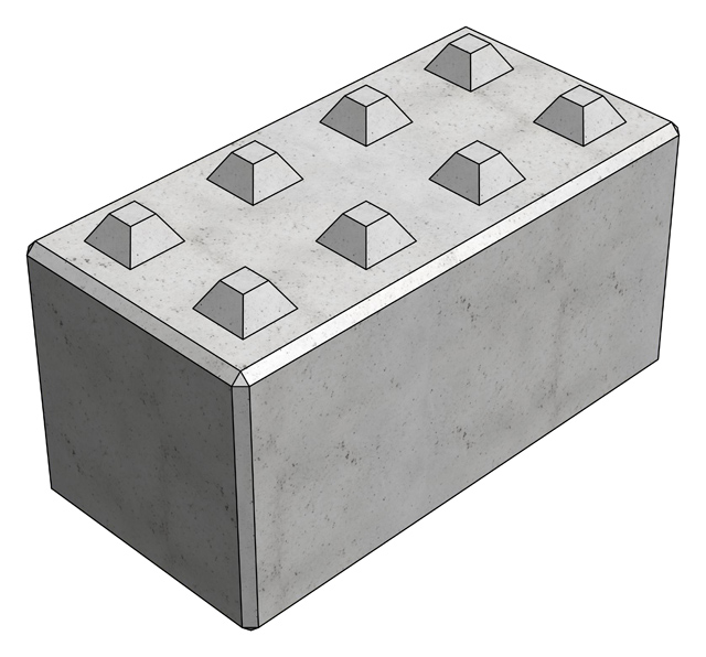 Mono blok - blok oporowy 600x600x1200